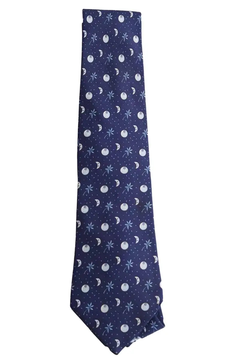 Cravate Hermès Bleu en Soie - Seconde Main