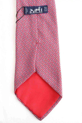 Cravate Hermès Rouge en Soie
