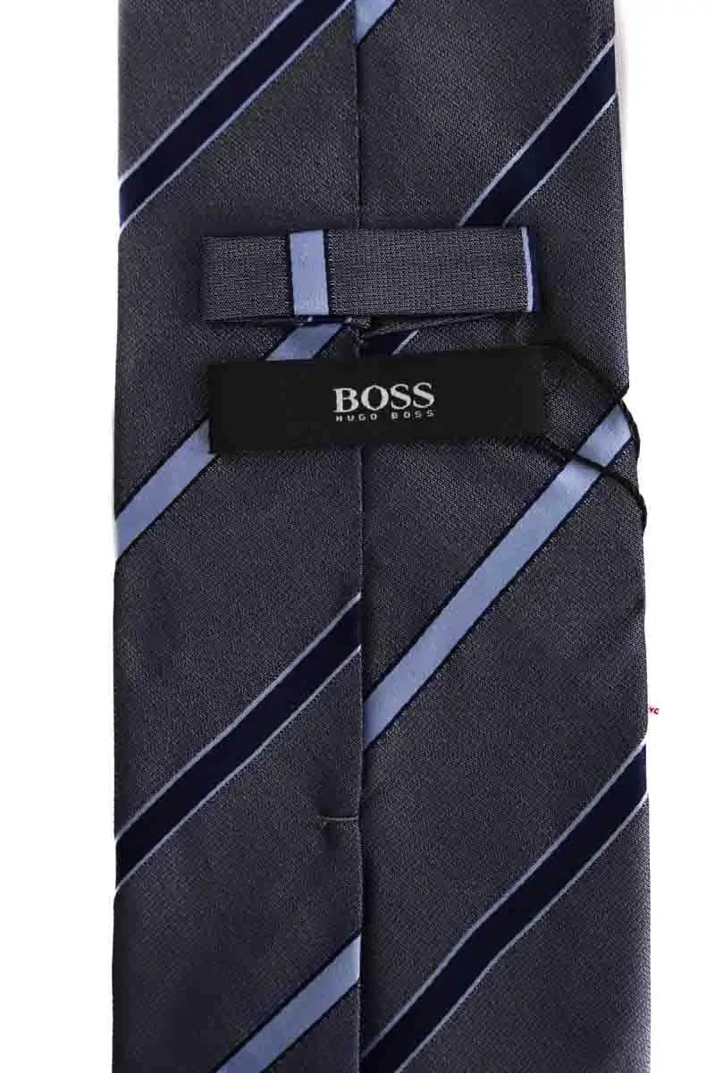 Cravate Hugo Boss Bleu en Soie