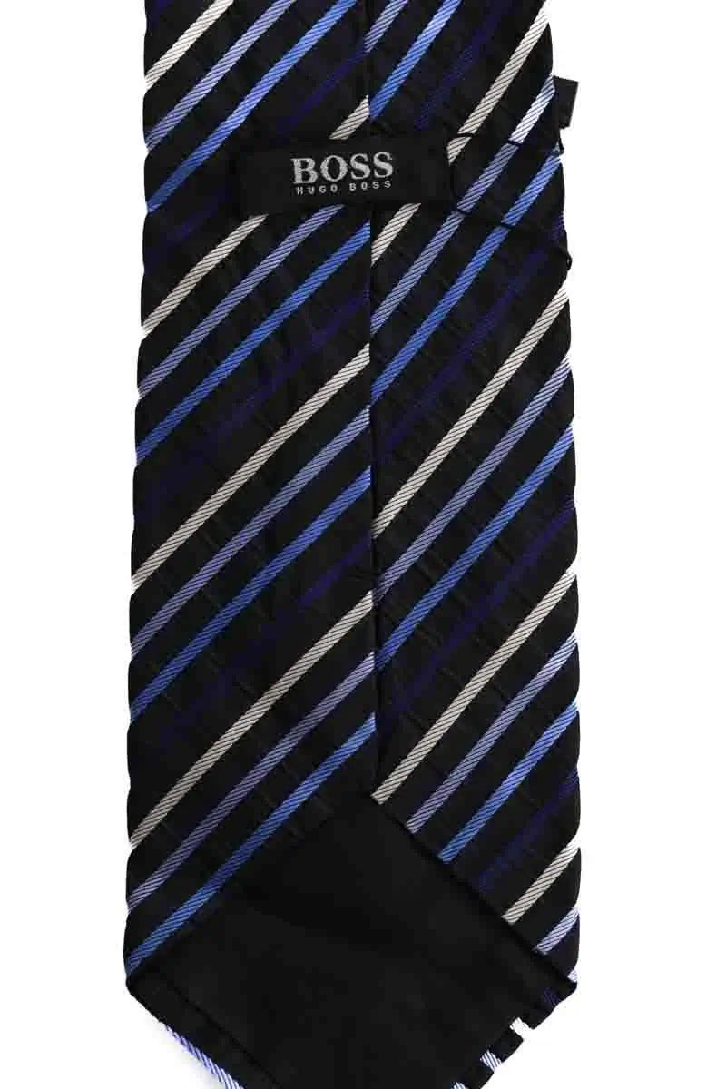 Cravate Hugo Boss Bleu en Soie