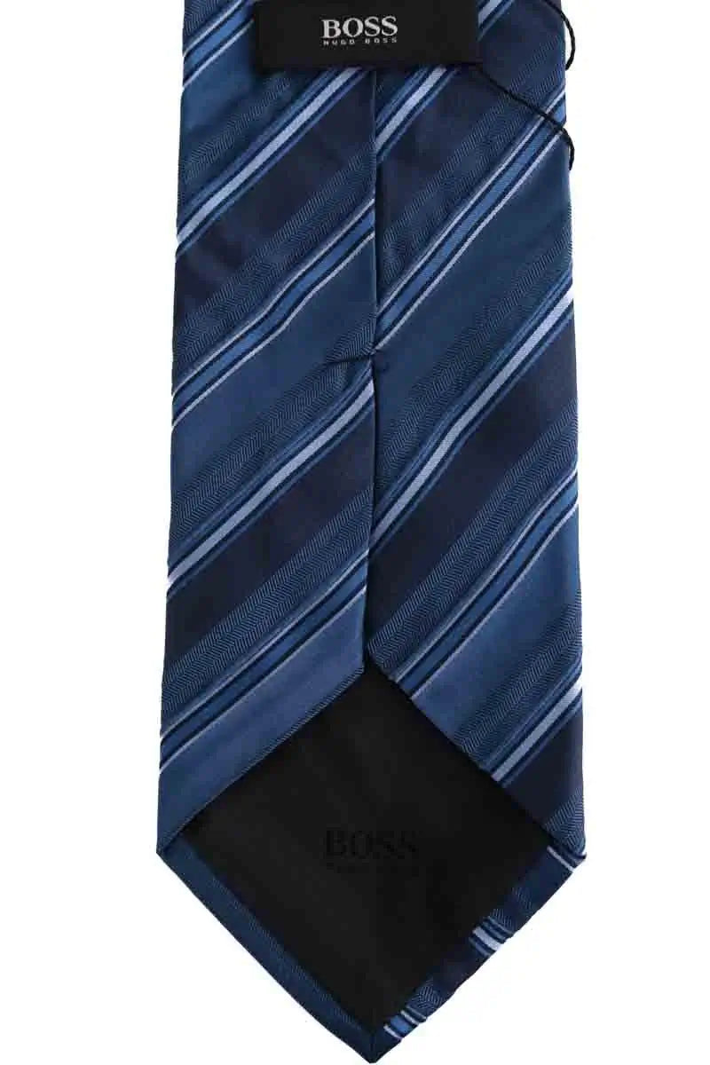 Cravate Hugo Boss Bleu en Soie
