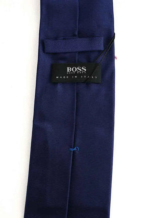 Cravate Hugo Boss Marine en Soie