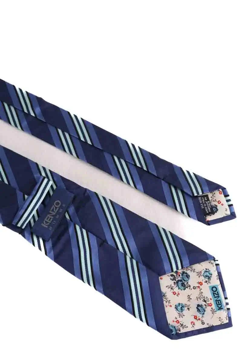 Cravate Kenzo Bleu en Soie