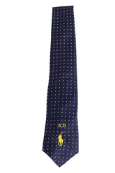 Cravate Ralph Lauren Marine en Soie - Seconde Main