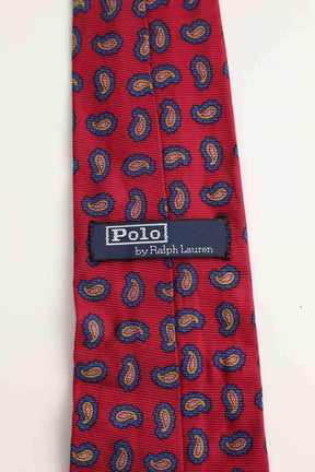 Cravate Ralph Lauren Rouge en Soie