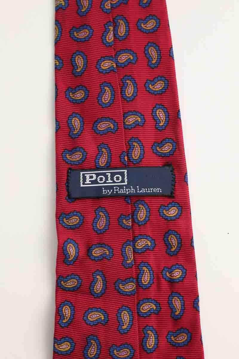 Cravate Ralph Lauren Rouge en Soie