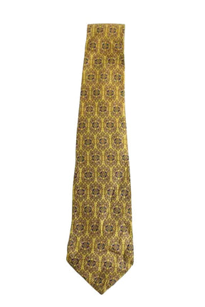 Cravate Salvatore Ferragamo Jaune en Soie - Seconde Main