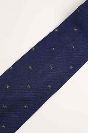 Cravate Valentino Bleu en Soie