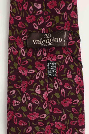 Cravate Valentino Rose en Soie