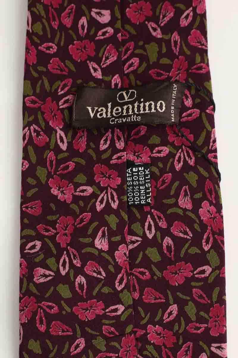 Cravate Valentino Rose en Soie