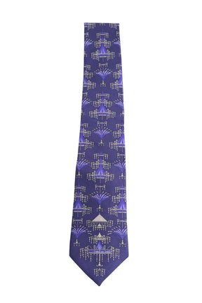 Cravate Versace Bleu en Soie - Seconde Main