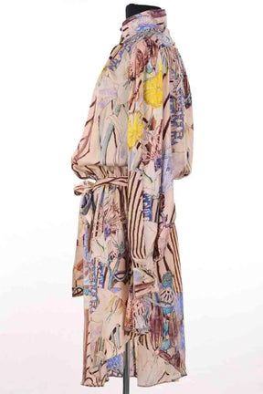 Robe Valentine Gauthier Multicolore en Soie
