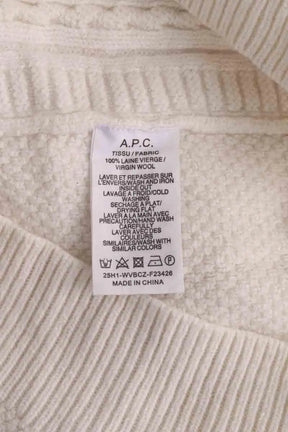 Pull APC Blanc en Laine
