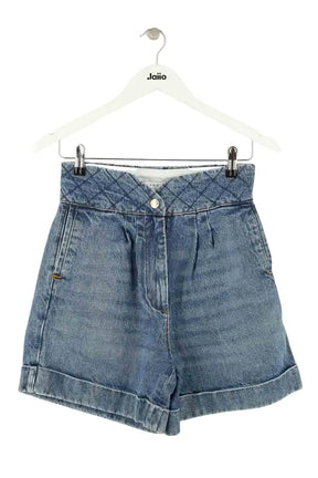 Bermuda Sandro Bleu en Coton, taille S - Seconde Main