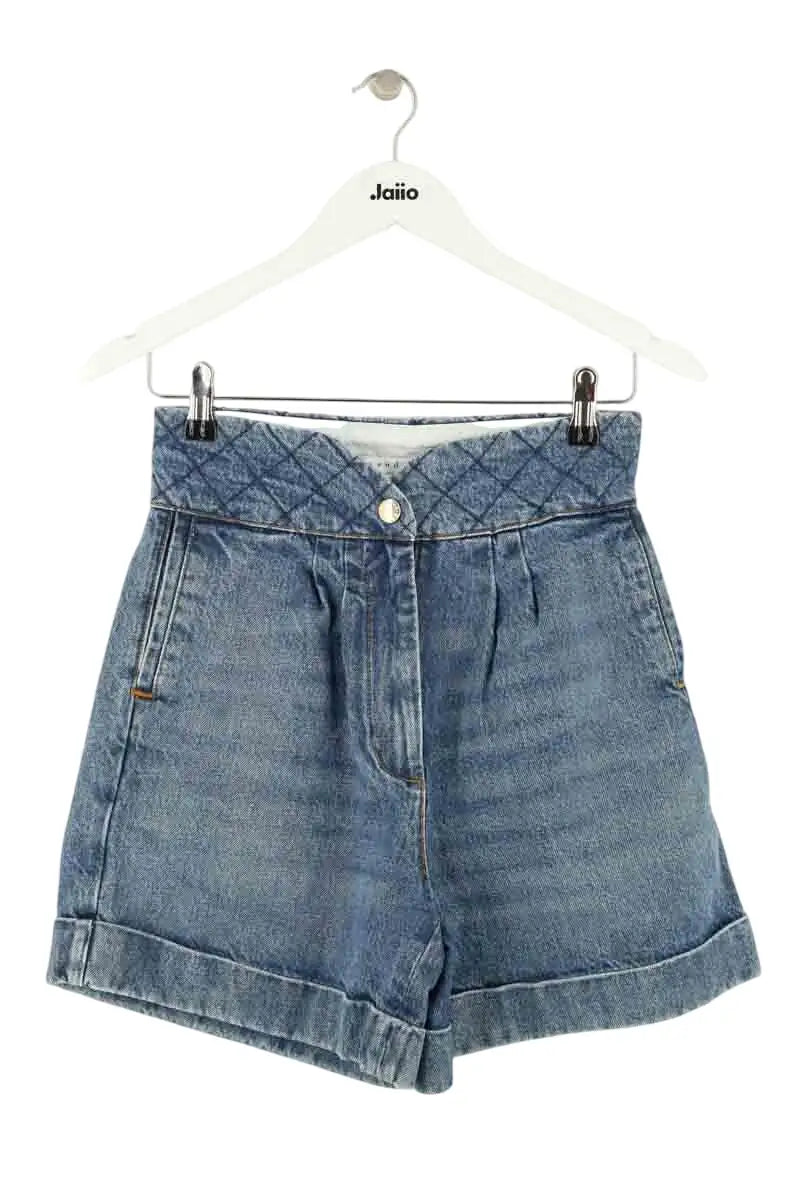 Bermuda Sandro Bleu en Coton, taille S - Seconde Main