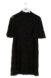 Robe The Kooples Noir en Coton, taille L - Seconde Main