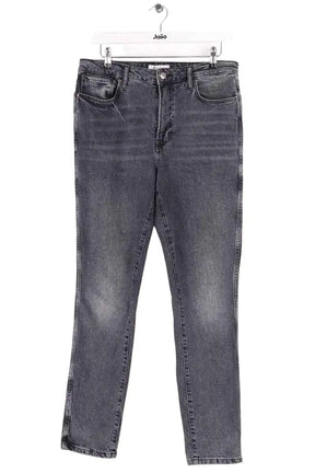 Jean slim Anine Bing Noir en Coton, taille L - Seconde Main