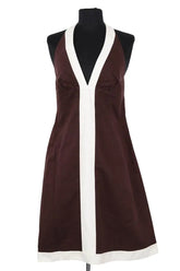 Robe Kenzo Marron en Coton, taille L - Seconde Main