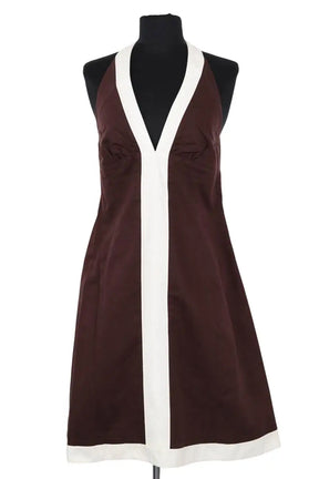 Robe Kenzo Marron en Coton, taille L - Seconde Main