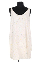 Robe Des Petits Hauts Ecru en Coton, taille M - Seconde Main