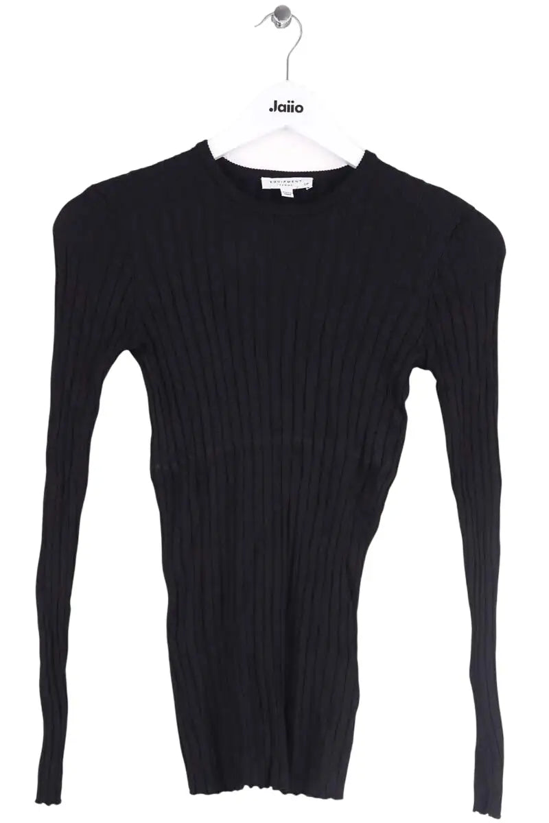 Top Equipment Noir en Viscose, taille S - Seconde Main