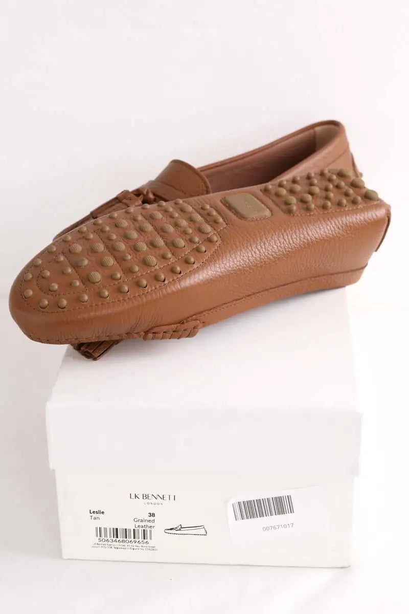 Mocassins LK Bennett Leslie Marron en Cuir