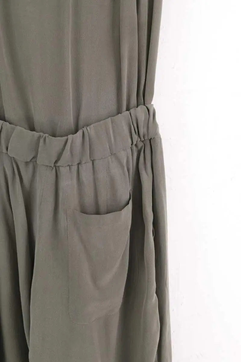 Combinaison Toupy Kaki en Soie