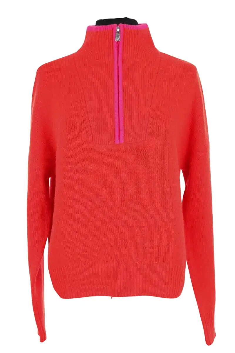 Pull col montant From Future Orange en Cachemire, taille S - Seconde Main