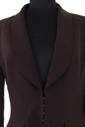 Veste Mugler Marron en Synthétique
