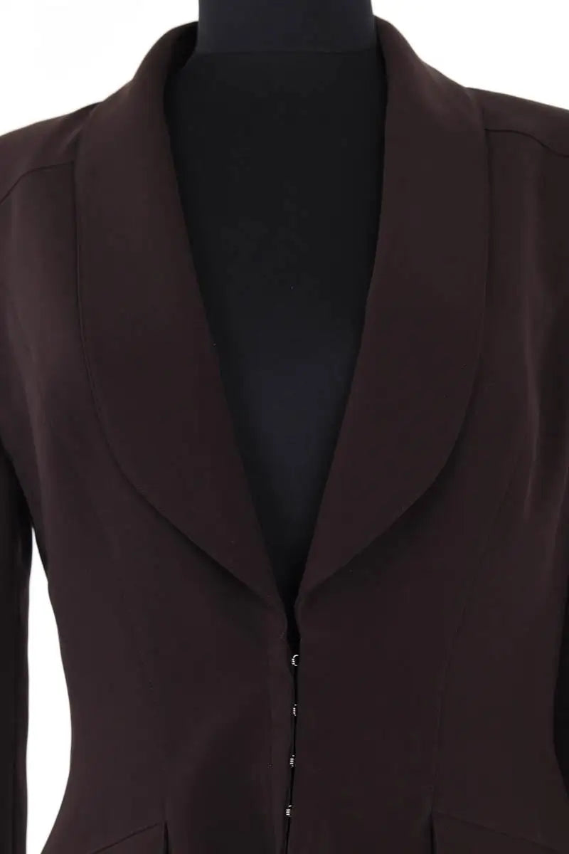 Veste Mugler Marron en Synthétique