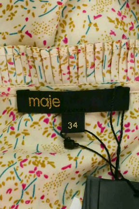 Robe Maje Beige en Synthétique