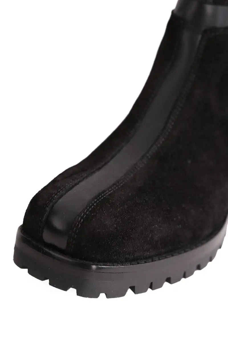 Bottes Free Lance Noir en Cuir