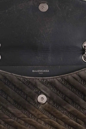 Sac porté épaule Balenciaga Kaki en Daim