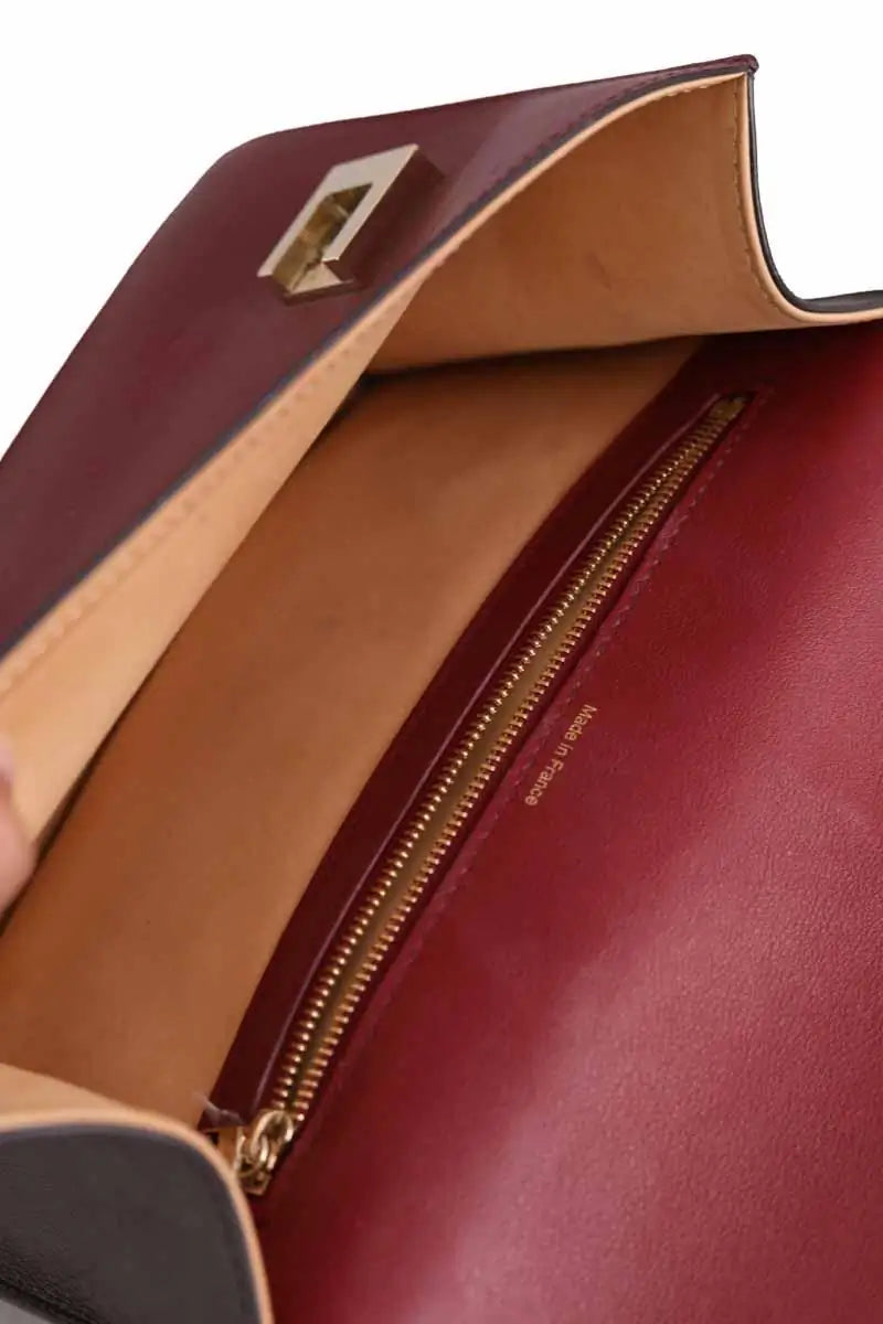 Sac à bandoulière Delvaux Rouge en Cuir