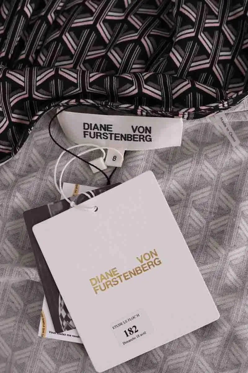 Robe Diane Von Furstenberg Noir en Synthétique