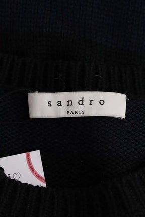 Pull Sandro Marine en Laine