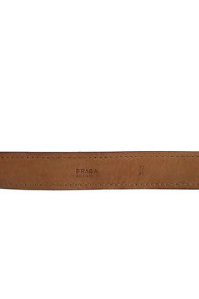 Ceinture Prada Marron en Cuir