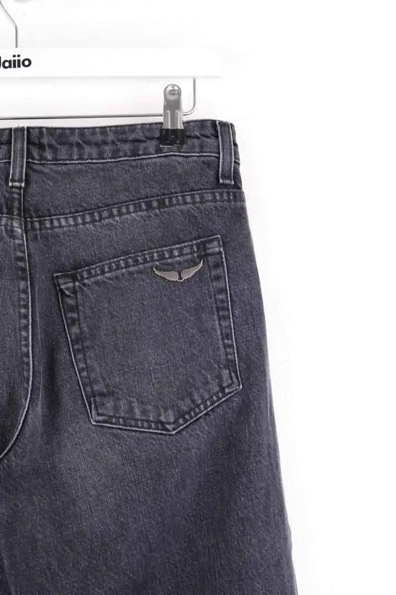 Jean large Zadig & Voltaire The whitney wide leg Noir en Coton