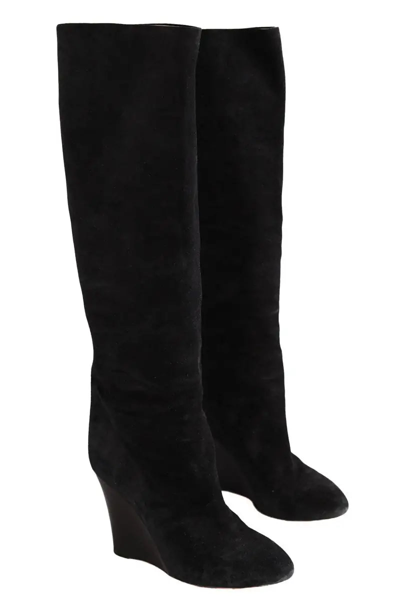 Bottes Joseph Noir en Daim