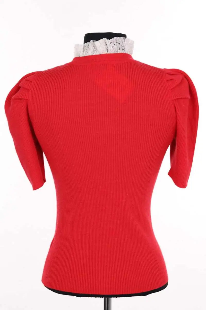 T-shirt Sandro Rouge en Laine