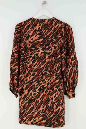Robe Sandro Marron en Soie