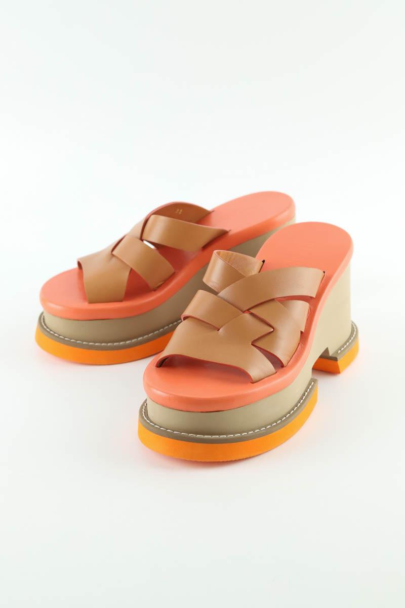 Mules Robert Clergerie  Marron