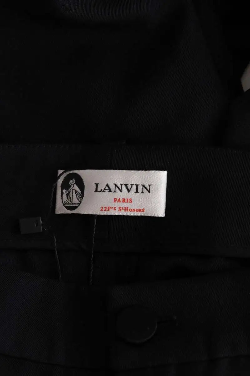 Pantalon Lanvin Noir en Laine