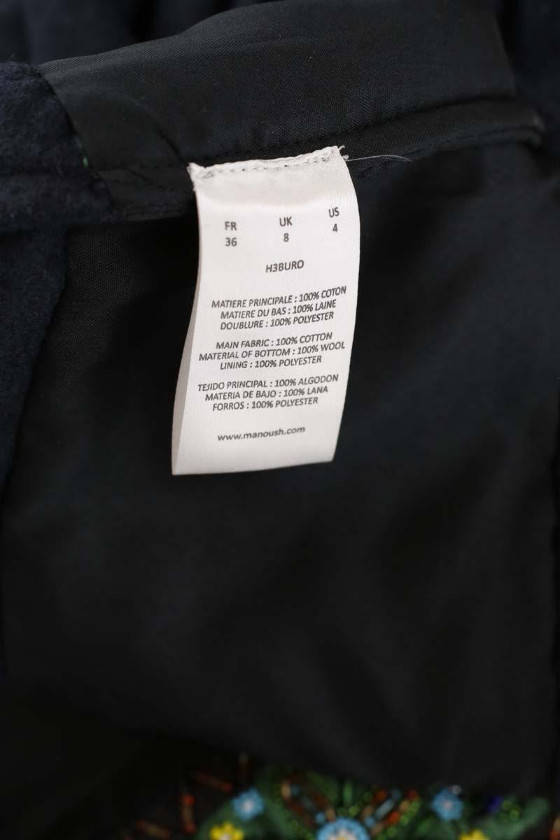 Mi-longueur Manoush  Noir