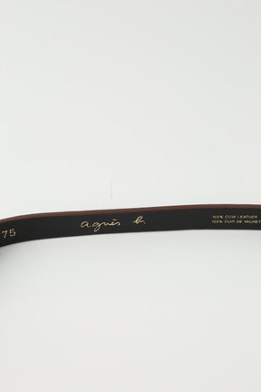 Ceinture Agnès B.  Marron