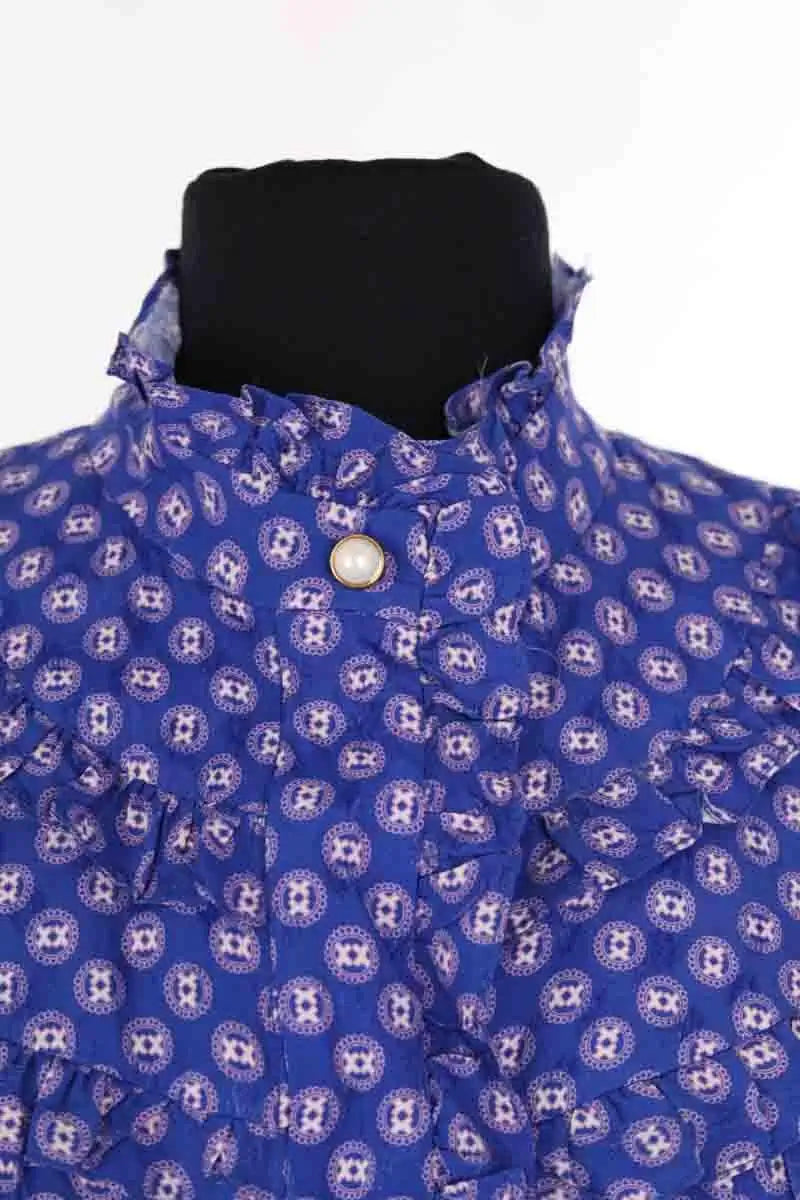 Robe Sandro Bleu en Synthétique