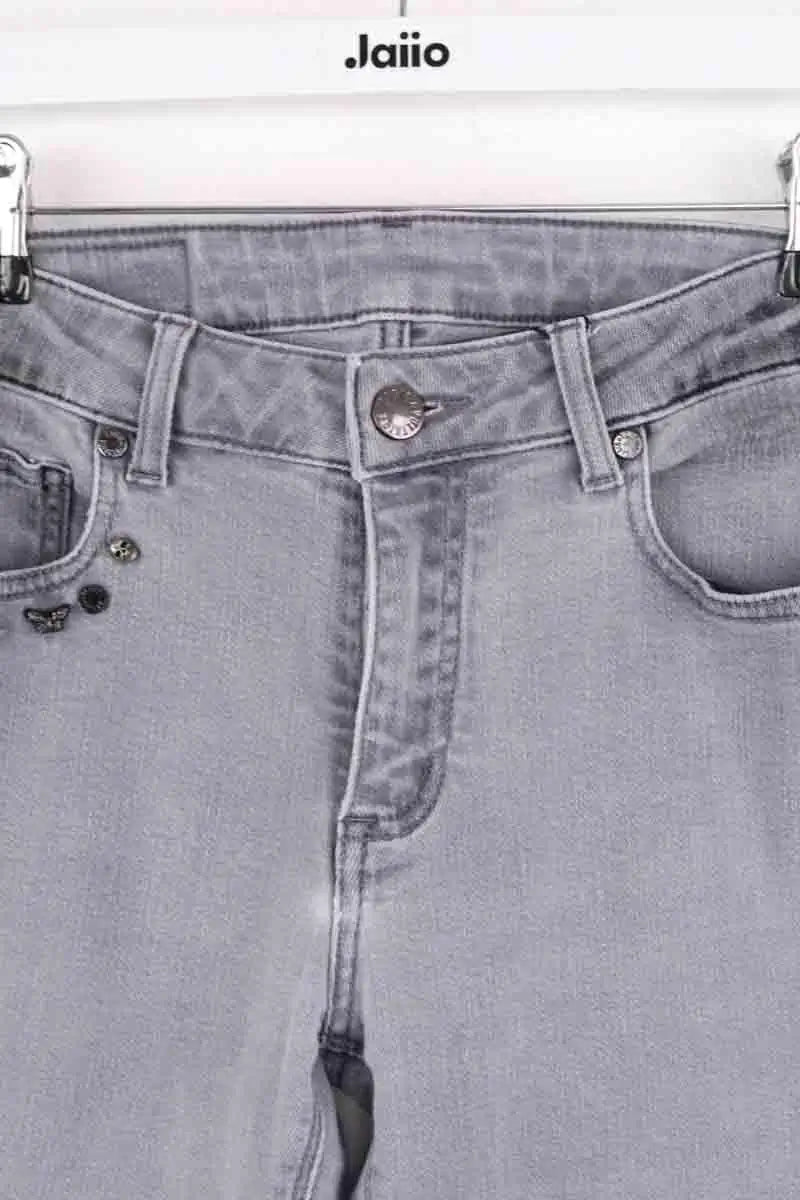 Jean droit Zadig & Voltaire Gris en Denim - Jeans