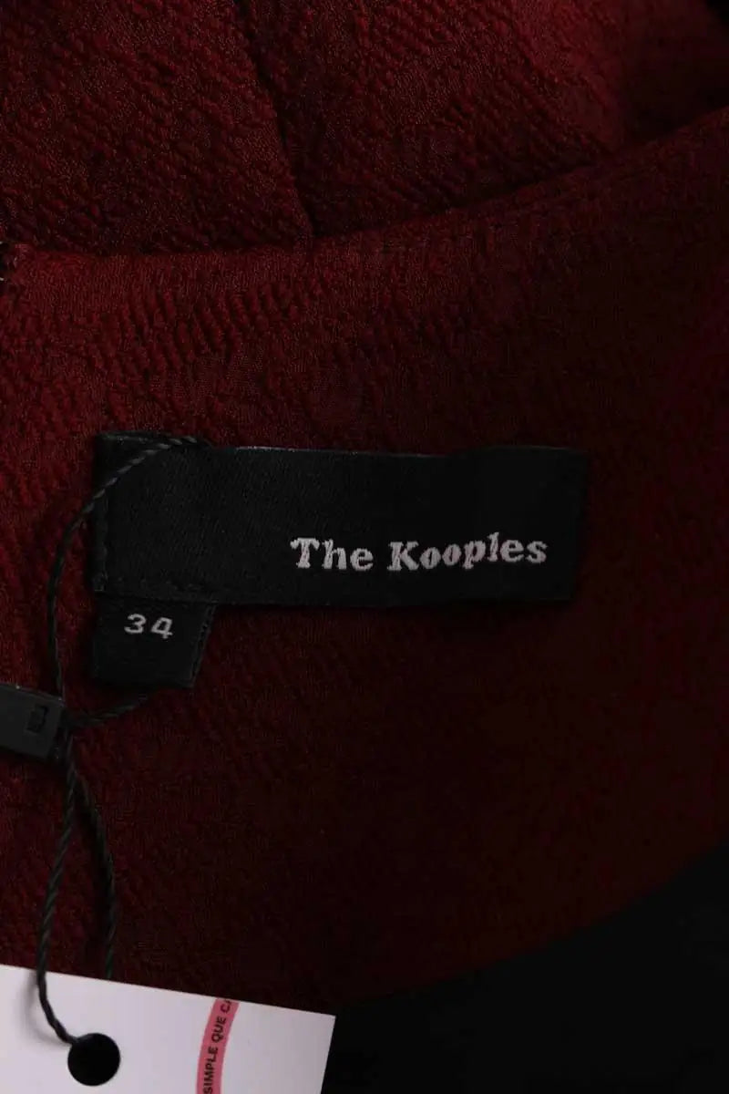 Robe The Kooples Bordeaux en Synthétique
