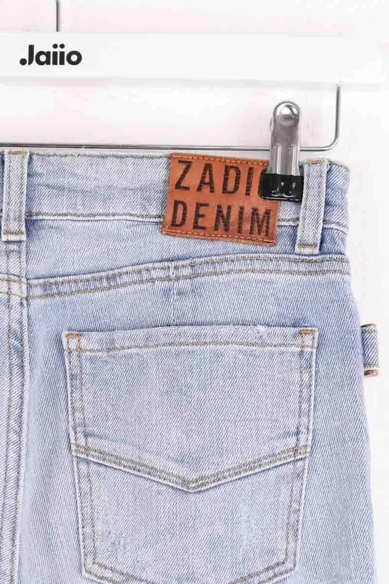 Jean droit Zadig & Voltaire Bleu en Coton