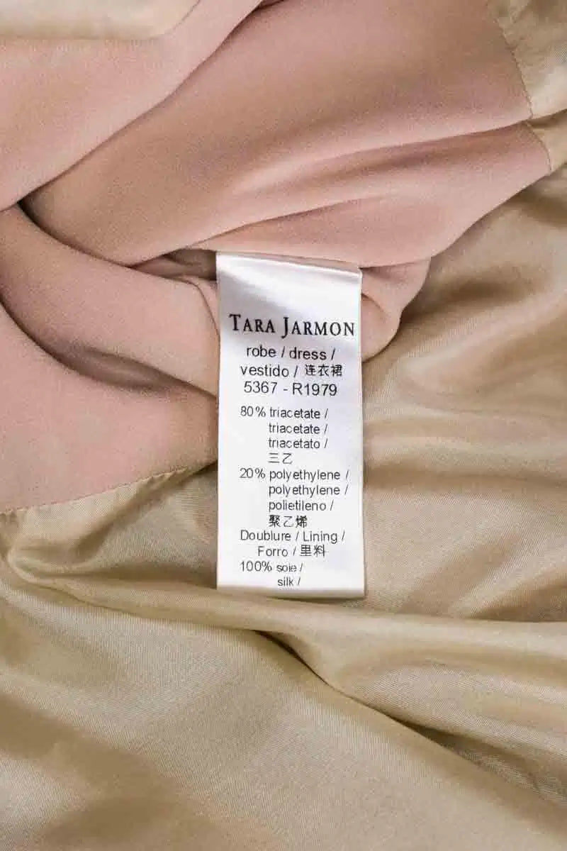 Robe Tara Jarmon Beige en Synthétique